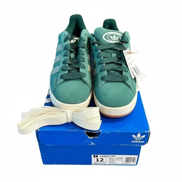 NEW Adidas Campus 00s Green Suede Men’s size 12 NWT + Box